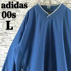 00s✨アディダス ナイロンプルオーバージャケット y2k 常田大希刺繍ロゴ L