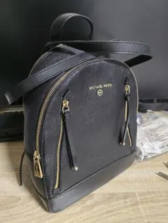 MICHAEL KORS ブラックレザーリュック