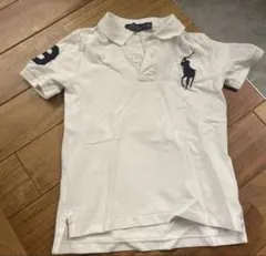 ラルフローレン　110 半袖ポロシャツ　白