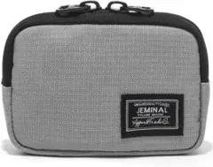 EMINAL ミニ財布 グレー ナイロン薄型軽量小型 ストラップ 新品 サイフ