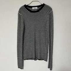 トゥモローランド　ピニャコラーダ　ボーダーリブニット　白×黒