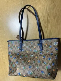 COACH トートバッグ フローラル シグネチャー