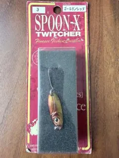 Megabass SPOON-X TWITCHER 3g ゴールド/レッドのサムネイル