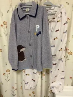【gelato pique】ダックスフンド 襟付きカーディガン＆ロングパンツ