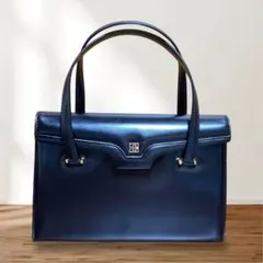 【希少】GIVENCHY 4Gロゴ レザー ジバンシー ハンドバッグ 黒のサムネイル