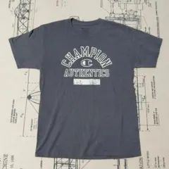 Champion カレッジ Tシャツ 半袖 グレー M  チャンピオン メンズ