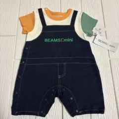 【新品タグ付き】BEAMS mini デニムロンパース 70cm
