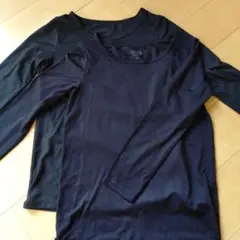 HEATTECH 長袖 130 ブラック　２枚