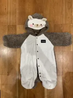 暖かいハリネズミフード付きロンパース50-70cm着ぐるみ