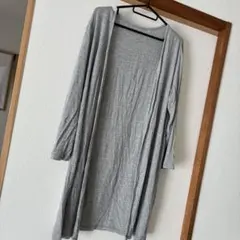 GU グレー ロングカーディガン Mサイズ