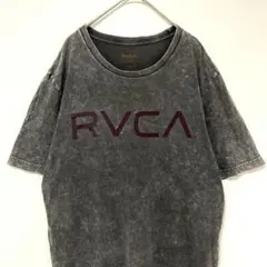 RVCA Tシャツ ケミカルウォッシュ ロゴプリント Mサイズ　USA古着のサムネイル