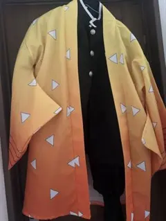 【日輪刀付き】鬼滅の刃　我妻善逸　コスプレ衣装