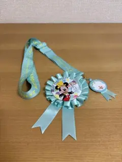 ミッキーマウス バースデーロゼット 水色