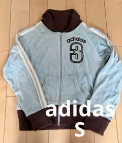 希少　adidas ベロアトラックジャケット　ジャージ　万国旗タグ　Y2K