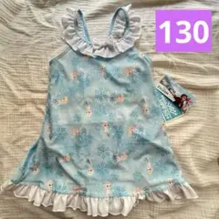 新品　ディズニープリンセス　エルサ　女の子水着　スイムウェア　130cm