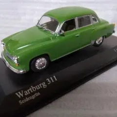 Wartburg 311 ミニカー シーデングリーン 1/43