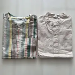 コットン半袖シャツ2枚セット