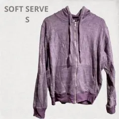 SOFT SERVE 【S】Cloud Cotton Hoodie パープル