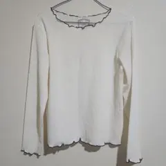 グローバル　ワーク　Beau-tee ホワイト長袖Tシャツ M　美品
