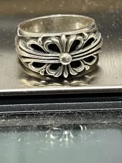 クロムハーツ　レシートあり　フローラルクロスリング　US9.5 2025年購入 クロムハーツフローラルクロスリング(指輪)|クロムハーツ通販