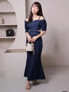 リップサービス 2wayショルダーデニムマーメイドワンピース