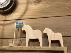 ダーラナホース　馬　北欧　木製　インテリア　オブジェ　リサラーソン　スウェーデン