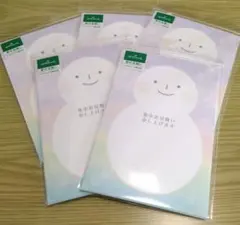 寒中見舞い　雪だるま柄　5セット計30枚　ホールマーク