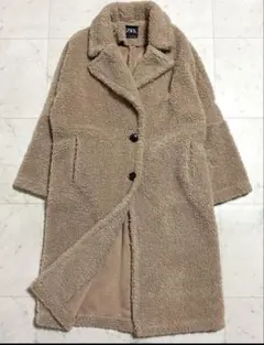人気！美品★ザラ ZARA テディベアコート エコファー ボア ウォッシャブル 人気！美品☆ザラ ZARA テディベアコート エコファー ボア