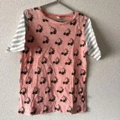 マルーク　チェリー柄ピンクTシャツのサムネイル