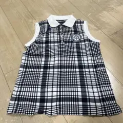 PEARLY GATES チェック柄 ノースリーブシャツ サイズ0