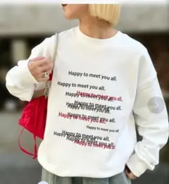 CIAOPANIC TYPY ロゴ刺繍スウェット