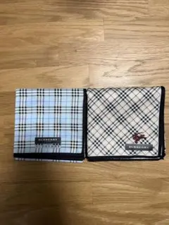 【未使用】BURBERRY チェック柄 ハンカチ　2枚セット