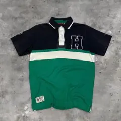90s-00s TOMMY HILFIGER トミーポロシャツ Hワッペンのサムネイル