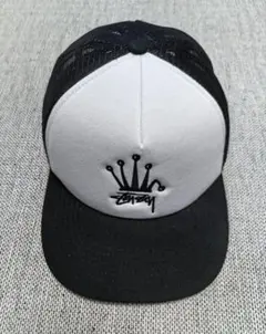 STUSSY(ステューシー) クラウン S ロゴ 刺繍ヴィンテージキャップ　希少 VTG 90s STUSSY CROWN S LOGO PINSTRIPE SNAPBACK HAT SIZE FREE | eBay