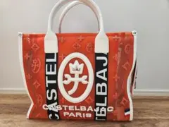 CASTELBAJAC PARIS トートバッグ オレンジ メッシュのサムネイル
