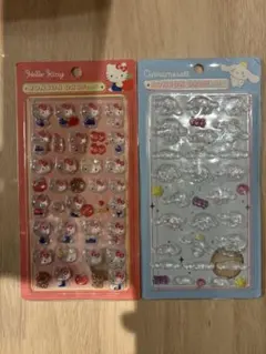 ハローキティー、シナモンロール　ボンボンドロップシール