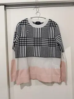 PEARLY GATES チェック 薄手セーター 0