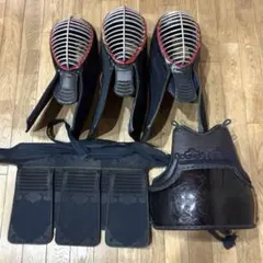 검도 갑옷 세트, 처진 얼굴, 3 세트, 중학생용