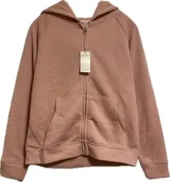 ピンクラメ　ジップアップ パーカー