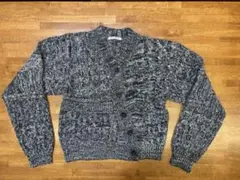 BEAUTY&YOUTH ランダムケーブルアシンメトリーカーディガン