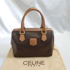 美品 CELINE マカダム柄 ミニハンドバッグ
