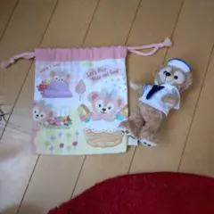 ダッフィー 巾着袋+ストラップ