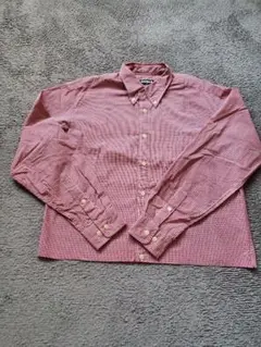 90's old UNIQLO 短丈チェックシャツ 長袖