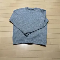 グレー クルーネック セーター