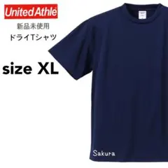 ユナイテッドアスレ 新品 4.1oz ドライアスレチック Tシャツ 紺 XL
