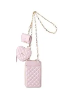 FURFUR ファーファー キルティング3SETマルチショルダー ピンク