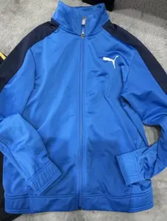 Puma 青 ジップアップジャケット
