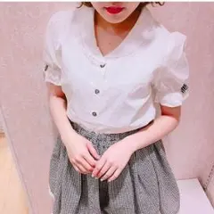 ♡Honey Cinnamon ギンガムチェックリボンブラウス♡値下げ不可のサムネイル