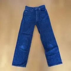 【GU】ストレートデニムパンツ インディゴブルー Sサイズ