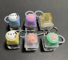 キーボード カチカチキーホルダー 6種セット